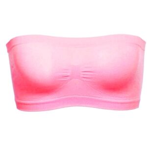 NEW COOBIE BANDEAU BRA Style 9002 Pink One Size 28A  to 36DD